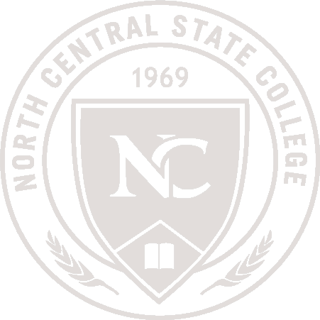 A watermark of the North Central State College seal