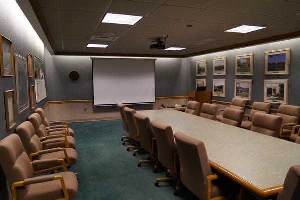 interior of the Fallerius Conference Room