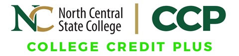 North Central State College Credit Plus Logo