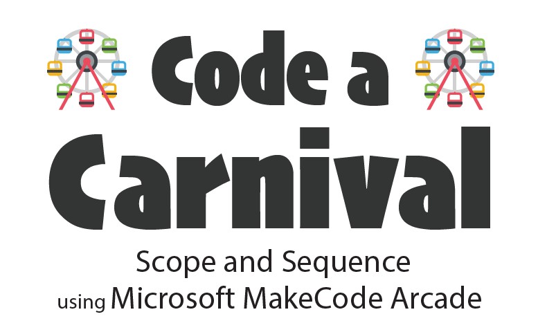This is the logo for the Code A Carnival summer camp.