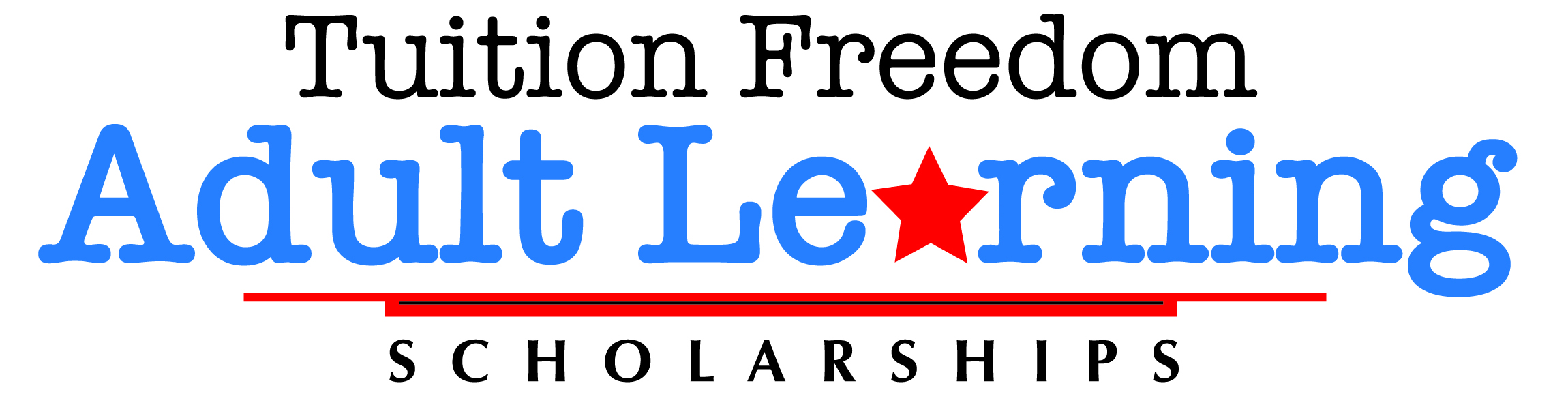 Logo for tuition freedom for adults scholarship.