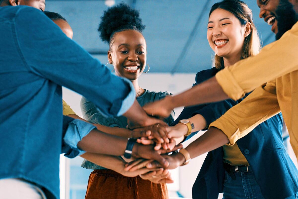 Group of smiling people