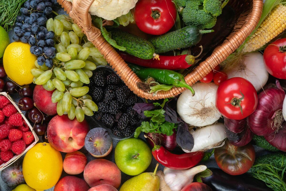 Fruits and vegetables